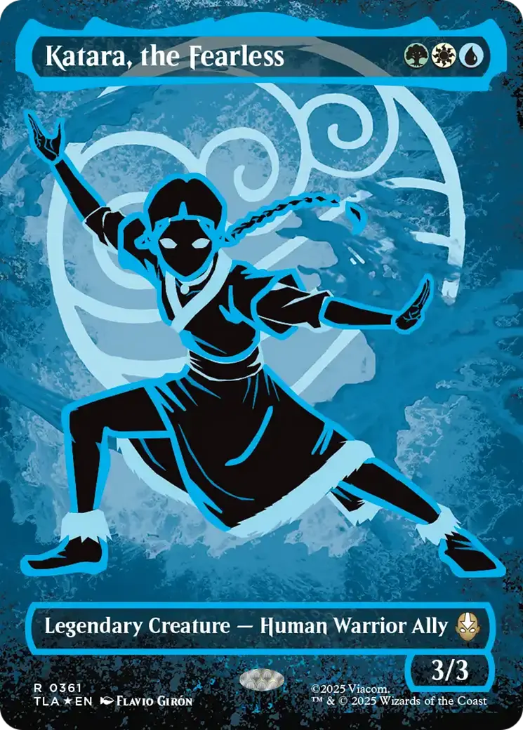 Katara, The Fearless (Borderless) (Neon Ink Foil) [Avatar: The Last Airbender] 1