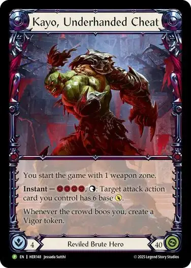 Kayo, Underhanded Cheat [Her148] (Promo)  Rainbow Foil 1
