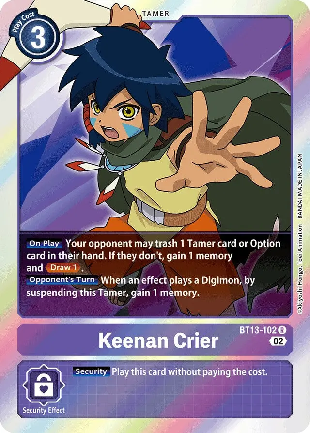 Keenan Crier [Bt13-102] [Versus Royal Knights Booster] 1