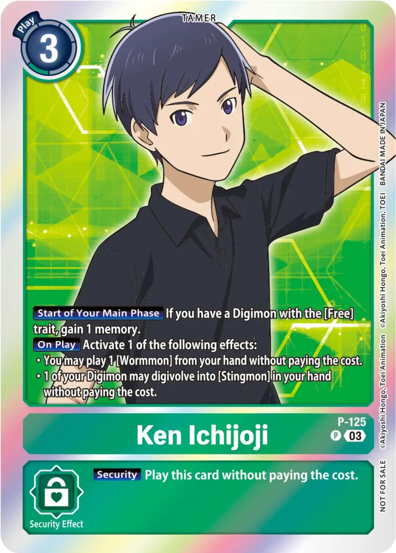 Ken Ichijoji [P-125] (Tamer Party Pack -The Beginning- Ver. 2.0) [Promotional Cards] 1