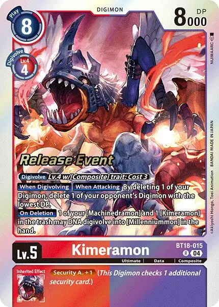 Kimeramon [Bt18-015] [Release Special Booster Ver.2.0 Promos] 1