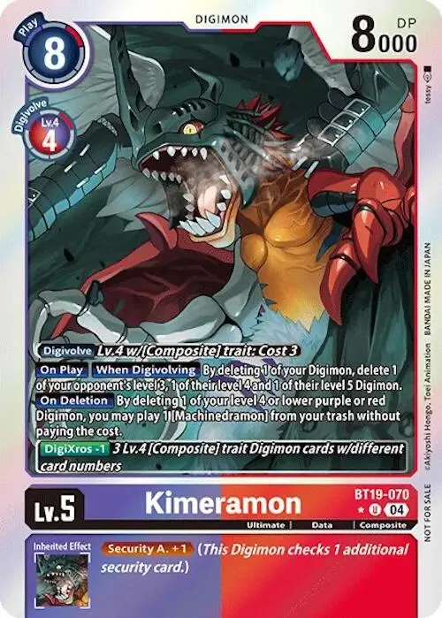 Kimeramon [Bt19-070] (Release Special Booster Ver.2.0: Box Promotion Pack) [Release Special Booster Ver.2.0] 1