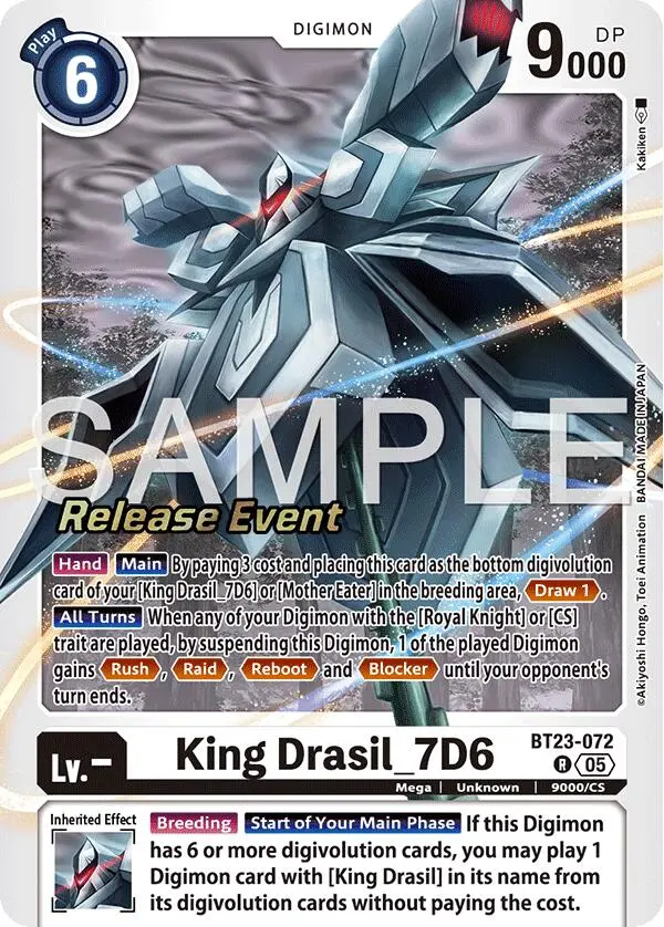 King Drasil_7D6 [Bt23-072] [Hackers' Slumber Release Event Cards] 1