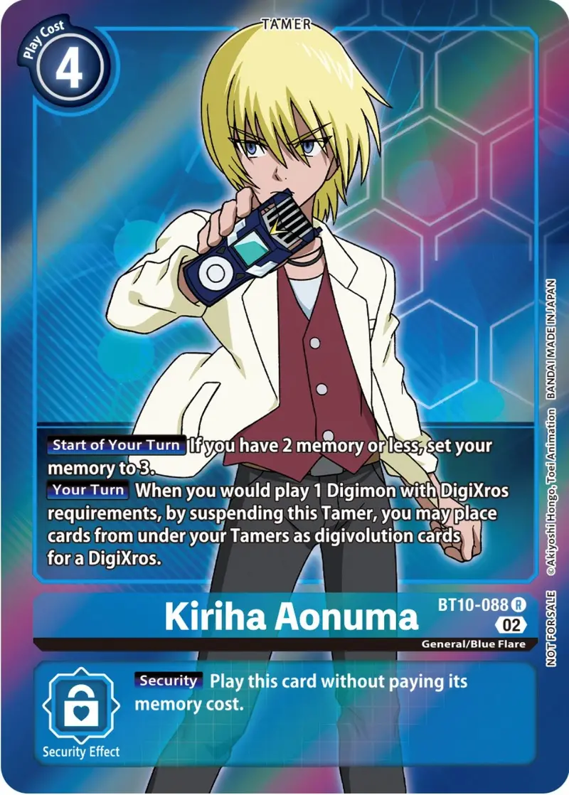 Kiriha Aonuma [Bt10-088] (Box Topper) [Xros Encounter] 1
