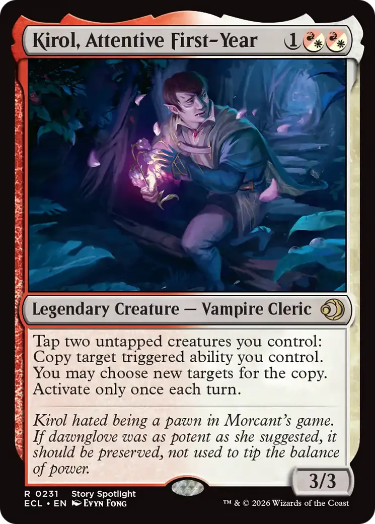 Kirol, Attentive First-Year [Lorwyn Eclipsed] 1