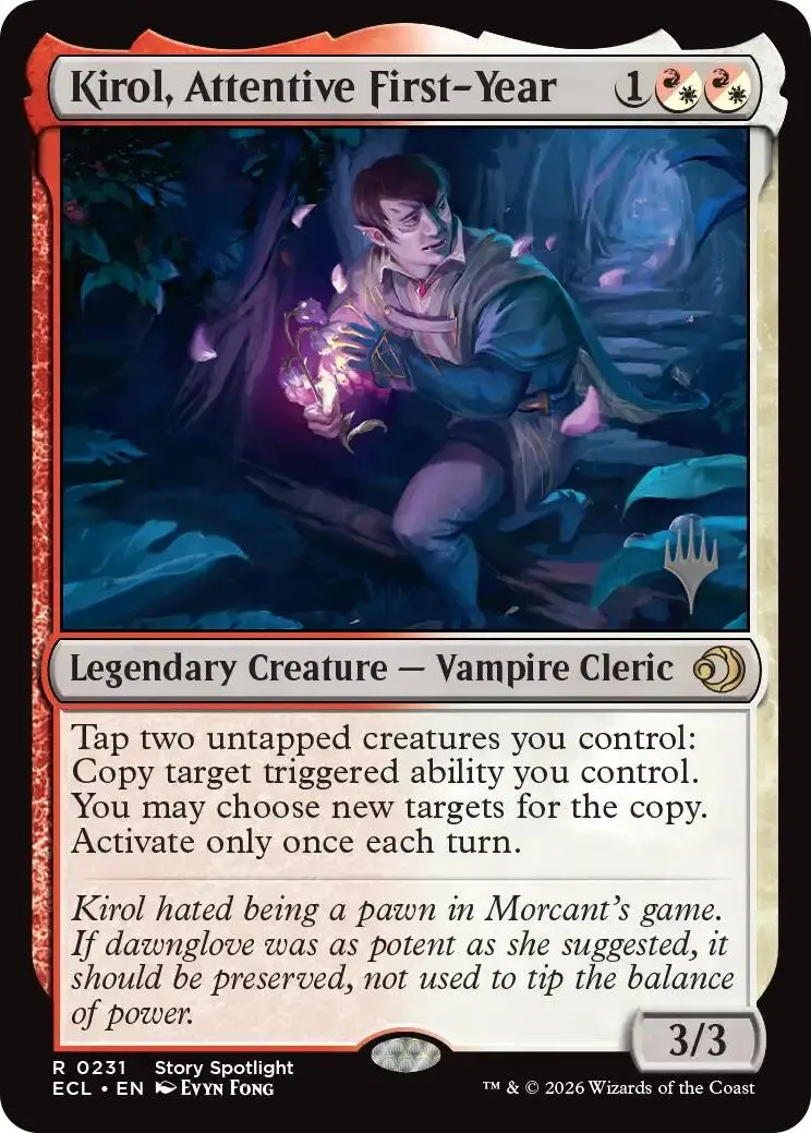 Kirol, Attentive First-Year [Lorwyn Eclipsed Promos] 1