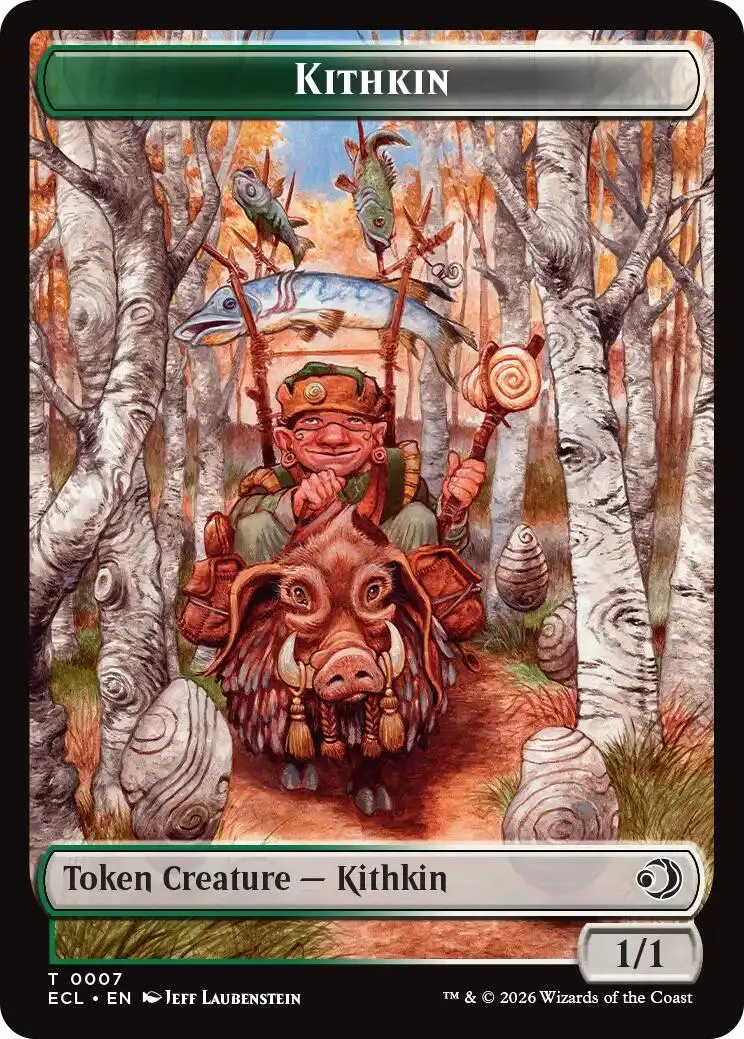 Kithkin // Treasure Double-Sided Token [Lorwyn Eclipsed Tokens] 1