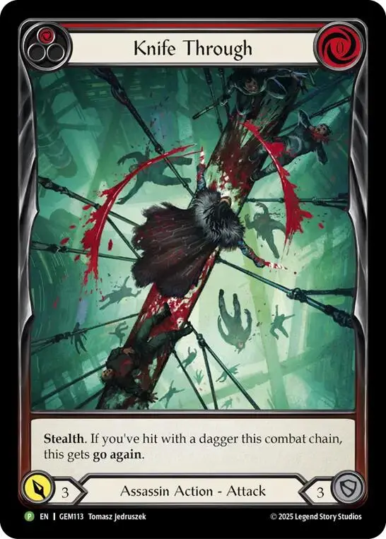 Knife Through (Red) [Gem113] (Gem Pack 4) 1