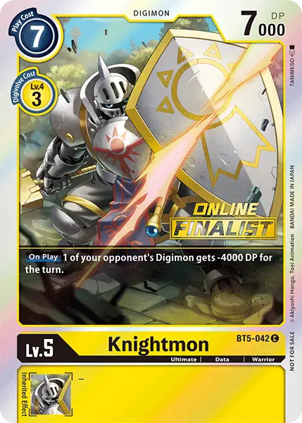 Knightmon [Bt5-042] (Online Finalist) [Battle Of Omni Promos] 1