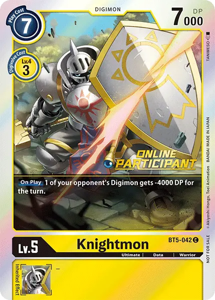 Knightmon [Bt5-042] (Online Participant) [Battle Of Omni Promos] 1
