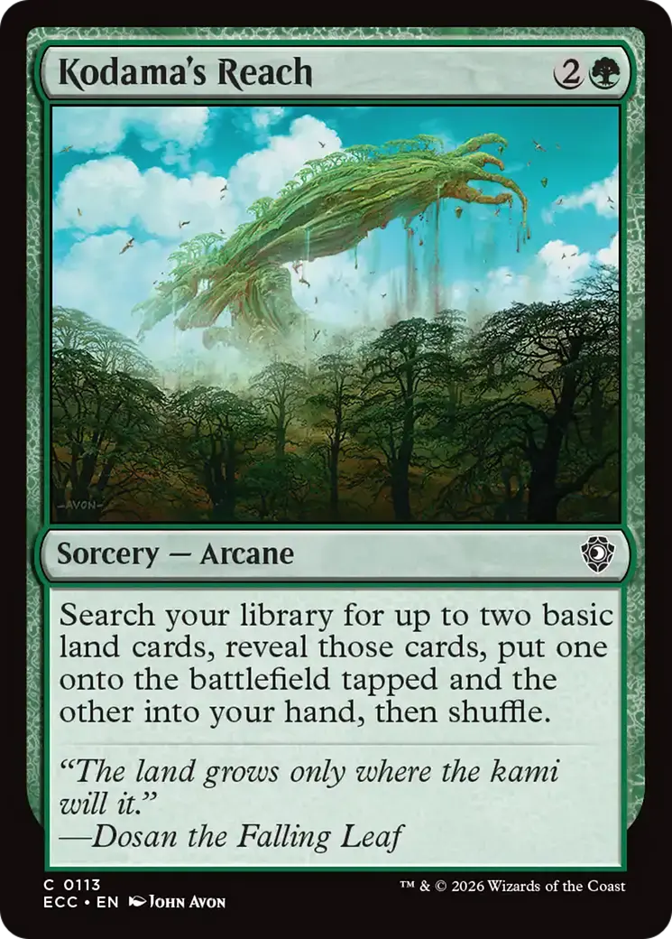 Kodama's Reach [Lorwyn Eclipsed Commander] 1