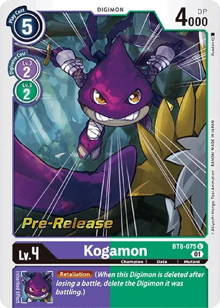Kogamon [Bt8-075] [New Awakening Pre-Release Cards] 1