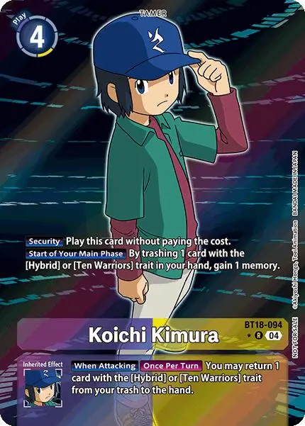 Koichi Kimura [Bt18-094] (Release Special Booster Ver.2.0: Box Promotion Pack) [Release Special Booster Ver.2.0] 1
