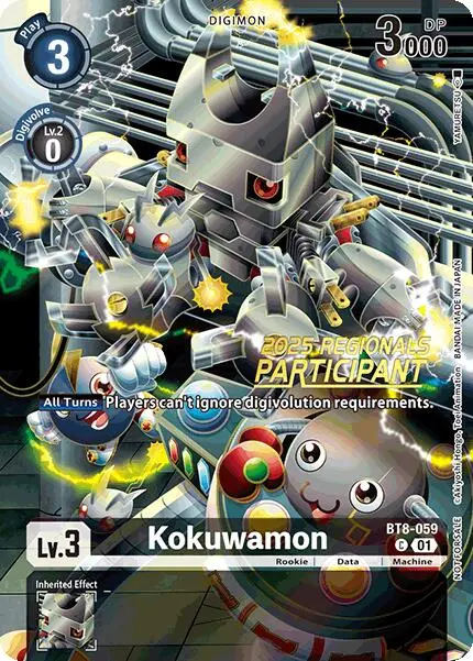 Kokuwamon [Bt8-059] (2025 Regionals Participant) [New Awakening Promos] 1