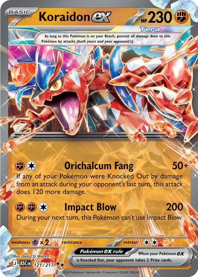 Koraidon Ex (121/217) [Mega Evolution: Ascended Heroes] 1