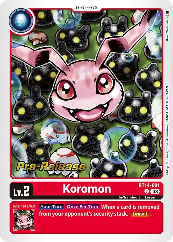 Koromon [Bt14-001] [Blast Ace Pre-Release Cards] 1
