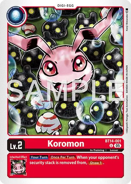 Koromon [Bt14-001] - Bt14-001 (Reprint) [Advanced Booster Digimon Generation] 1