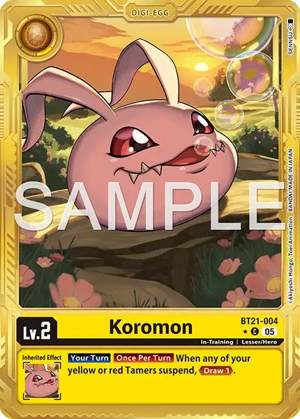 Koromon [Bt21-004] (Alternate Art) [Advanced Booster Digimon Generation] 1