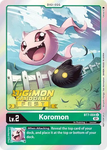 Koromon [Bt7-004] (Digimon Card Game Fest 2022) [Next Adventure Promos] 1