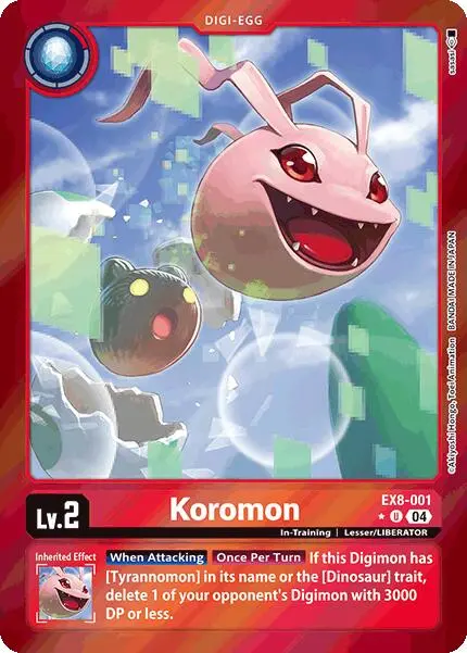 Koromon [Ex8-001] (Limited Foil) [Chain Of Liberation] 1