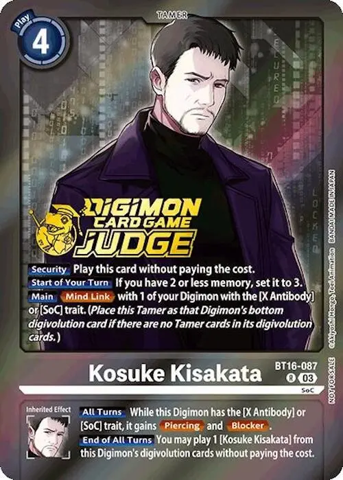Kosuke Kisakata [Bt16-087] (Judge Pack 6) [Beginning Observer] 1