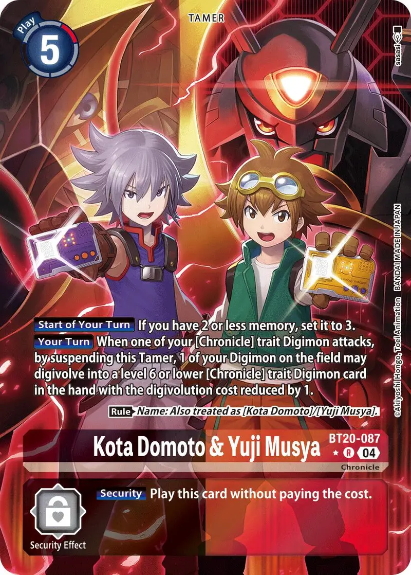 Kota Domoto & Yuji Musya [Bt20-087] (Alternate Art) [Release Special Booster Ver.2.5] 1