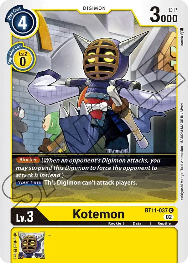 Kotemon [Bt11-037] [Dimensional Phase] 1