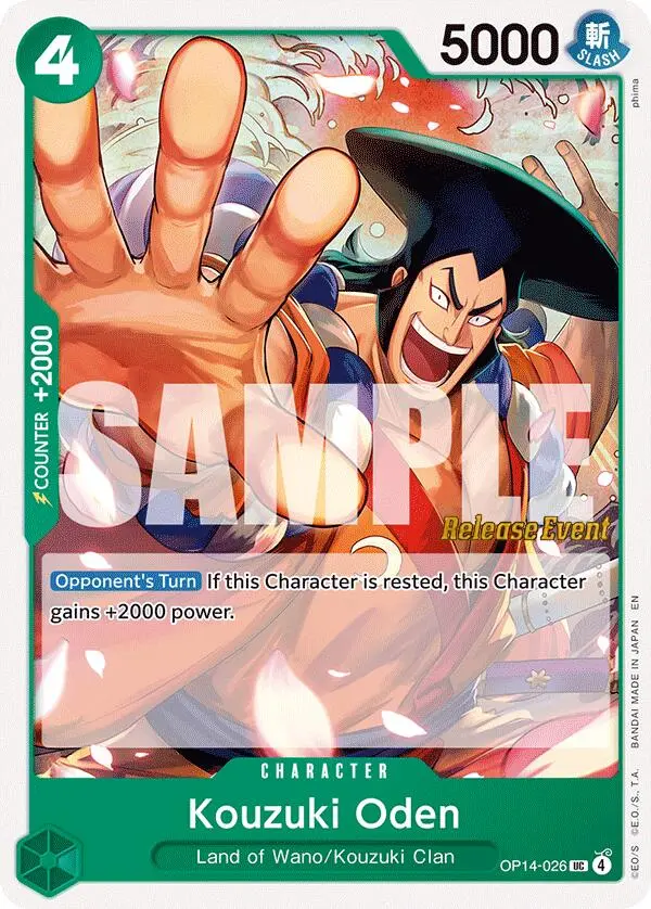 Kouzuki Oden [The Azure Sea's Seven Release Event Cards] 1