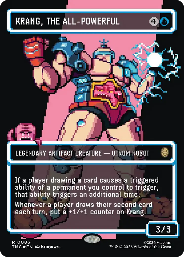 Krang, The All-Powerful (Borderless) (Surge Foil) [Teenage Mutant Ninja Turtles Commander] 1
