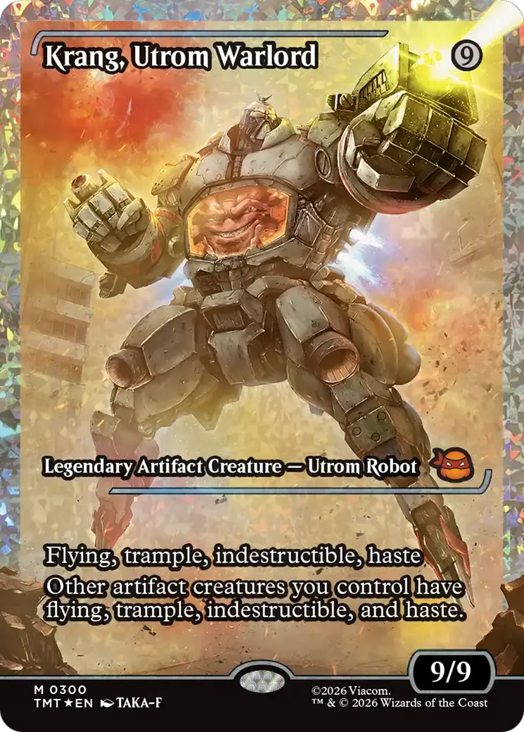 Krang, Utrom Warlord (Showcase) (Fracture Foil) [Teenage Mutant Ninja Turtles] 1