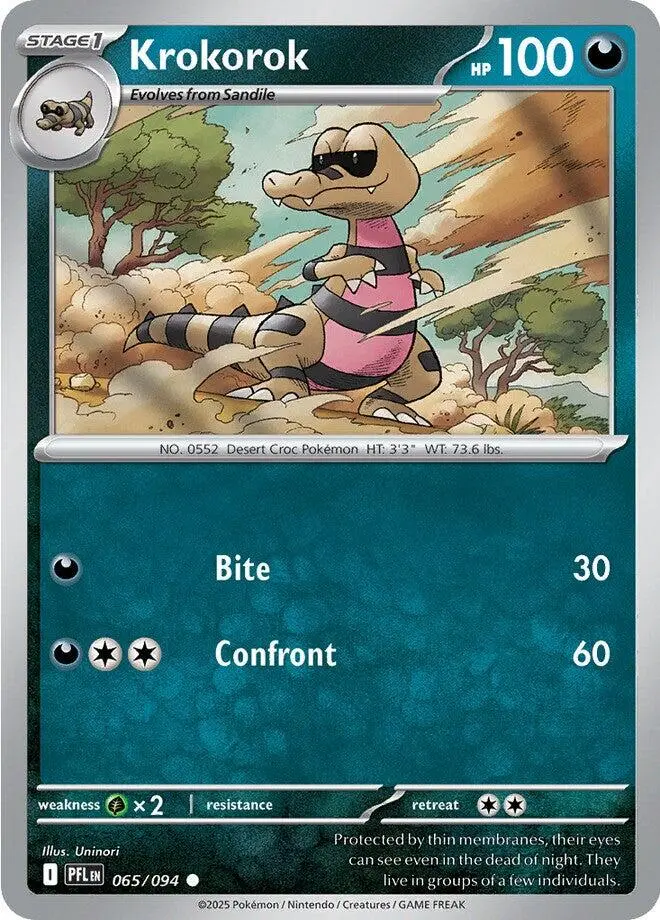 Krokorok (065/094) [Mega Evolution: Phantasmal Flames] 1