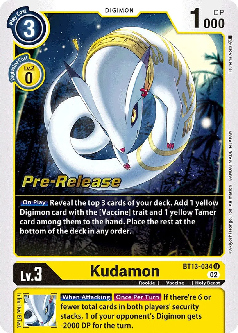 Kudamon [Bt13-034] [Versus Royal Knights Booster Pre-Release Cards] 1