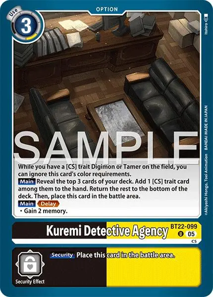 Kuremi Detective Agency [Bt22-099] [Cyber Eden] 1