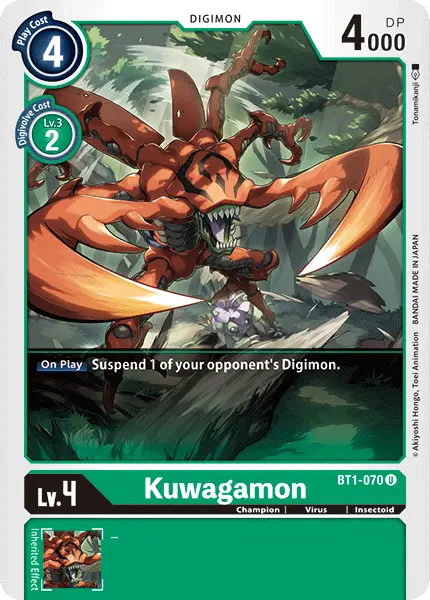 Kuwagamon [Bt1-070] [Release Special Booster Ver.1.0] 1