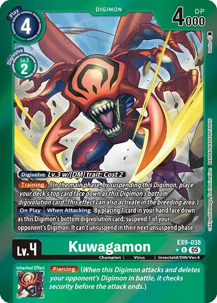 Kuwagamon [Ex9-038] (Limited Foil) [Versus Monsters] 1