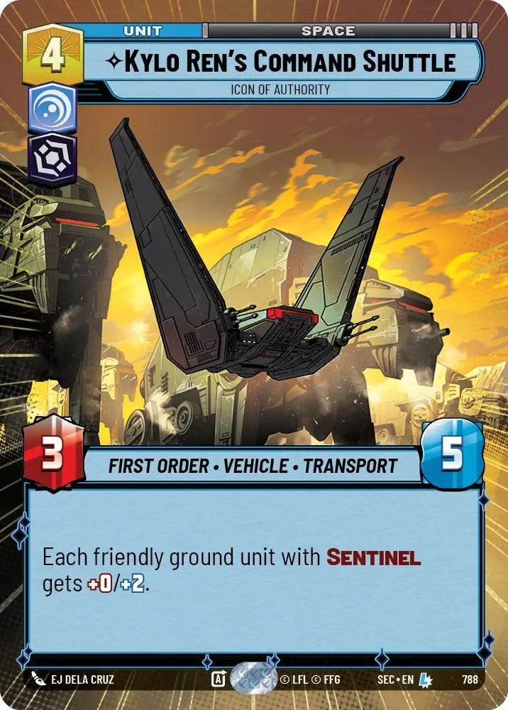 Kylo Ren's Command Shuttle - Icon Of Authority (Hyperspace Foil) (788) (788) [Secrets Of Power] 1