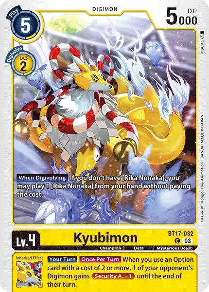 Kyubimon [Bt17-032] [Secret Crisis] 1