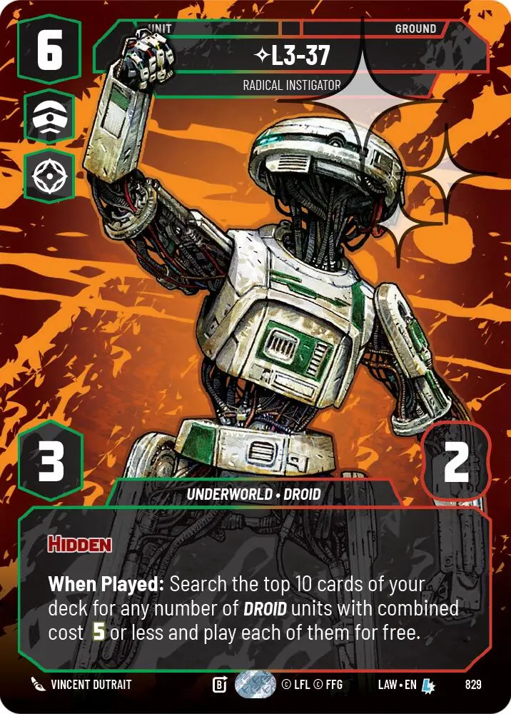 L3-37 - Radical Instigator (Prestige Foil) (829) (829) [A Lawless Time] 1