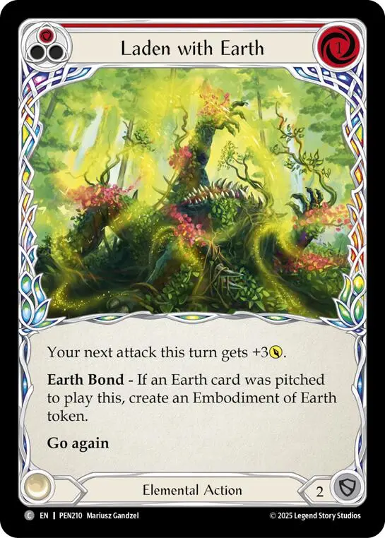 Laden With Earth (Red) (Regular) [Pen210] (Compendium Of Rathe) 1