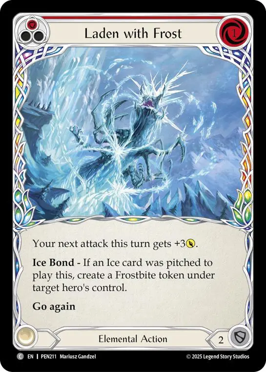 Laden With Frost (Red) (Regular) [Pen211] (Compendium Of Rathe) 1
