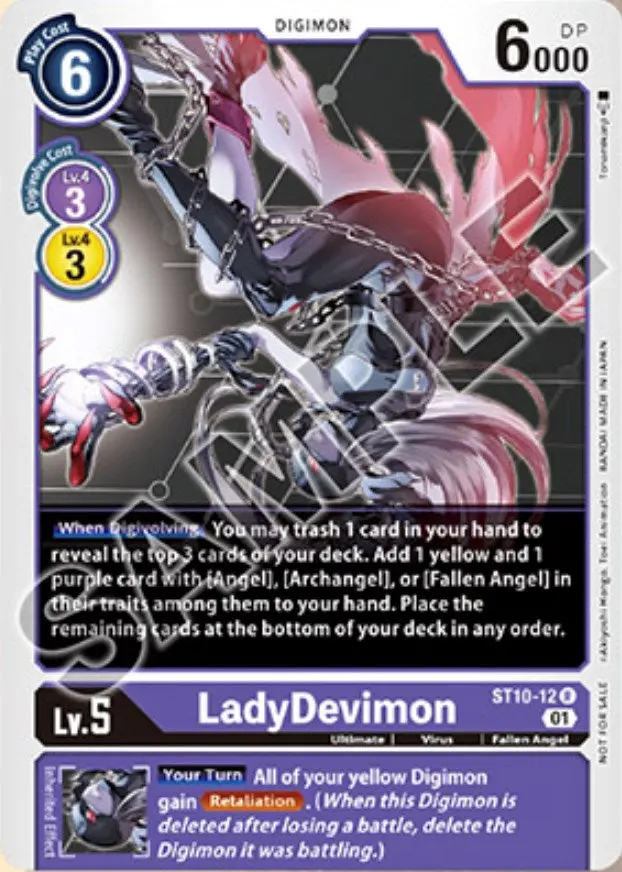 Ladydevimon [St10-12] (Tamer Goods Set Angewomon & Ladydevimon) [Starter Deck: Parallel World Tactician Promos] 1