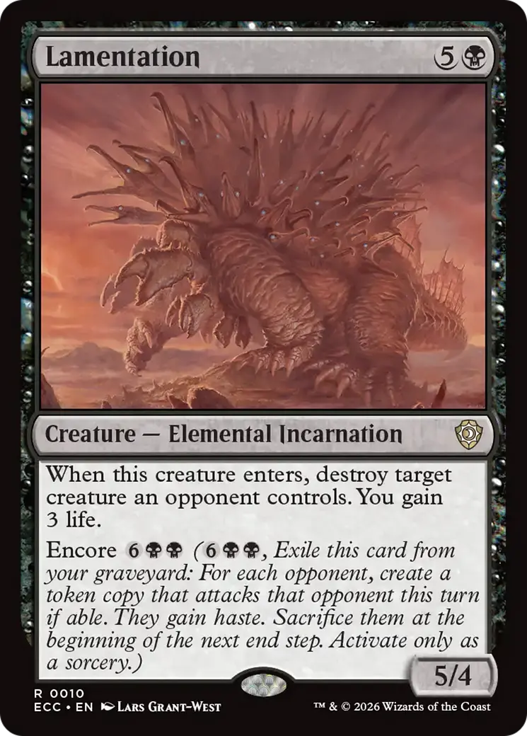 Lamentation [Lorwyn Eclipsed Commander] 1