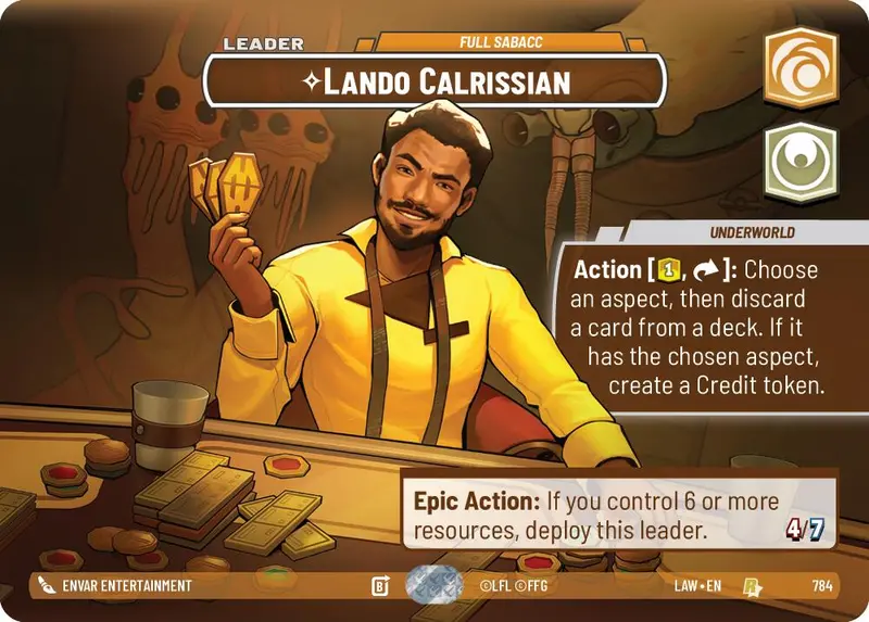 Lando Calrissian - Full Sabacc (Showcase) (784) (784) [A Lawless Time] 1