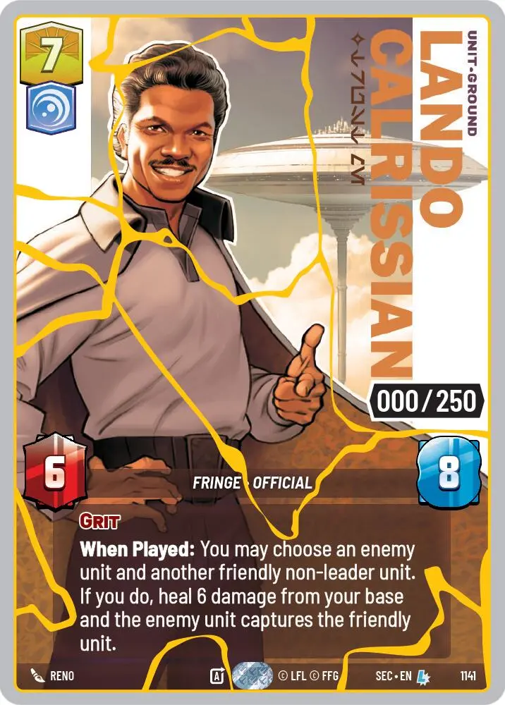 Lando Calrissian - Trust Me (1141) (Serialized) (Gold) (1141) [Secrets Of Power] 1