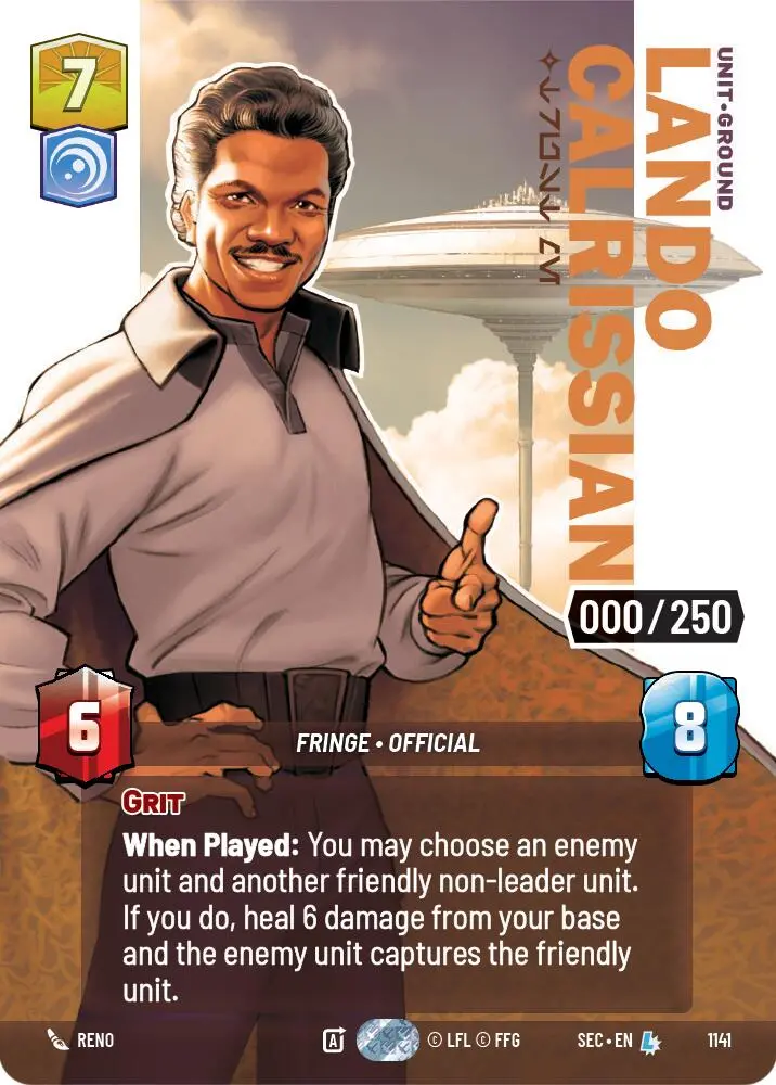 Lando Calrissian - Trust Me (Serialized) (1141) (1141) [Secrets Of Power] 1