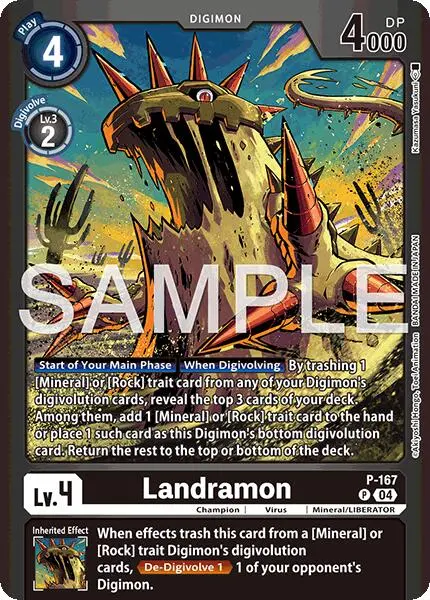 Landramon [P-167] (Limited Card Pack -Billion Bullet-) [Limited Card Pack -Billion Bullet-] 1