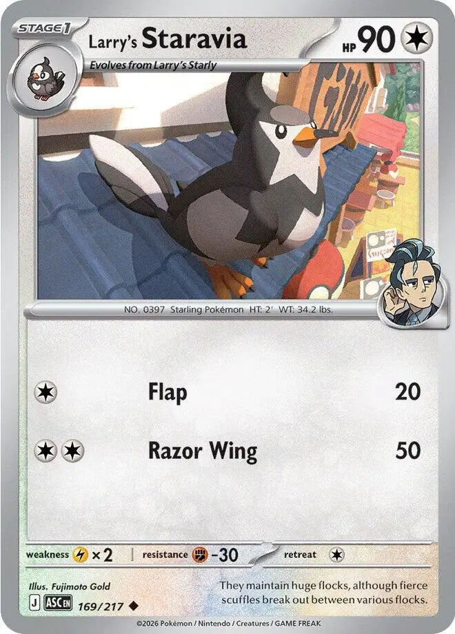 Larry's Staravia (169/217) [Mega Evolution: Ascended Heroes] 1