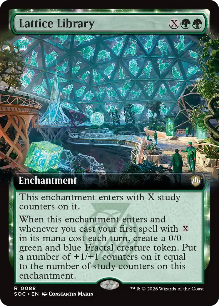 Lattice Library (Extended Art) [Secrets Of Strixhaven Commander] 1