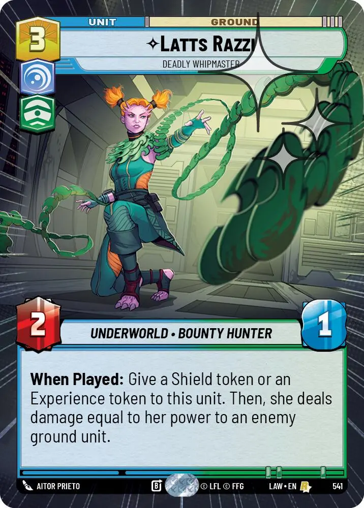 Latts Razzi - Deadly Whipmaster (541) (Hyperspace Foil) (541) [A Lawless Time] 1