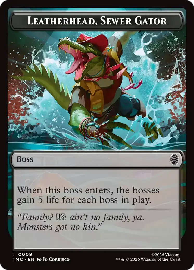 Leatherhead, Sewer Gator [Teenage Mutant Ninja Turtles Commander Tokens] 1